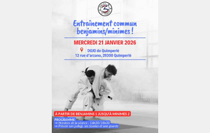 Entrainement regroupé Benjamin(e)s/Minimes - Quimperlé