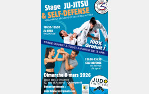 Stage jujitsu départemental (self defense) - Quimperlé